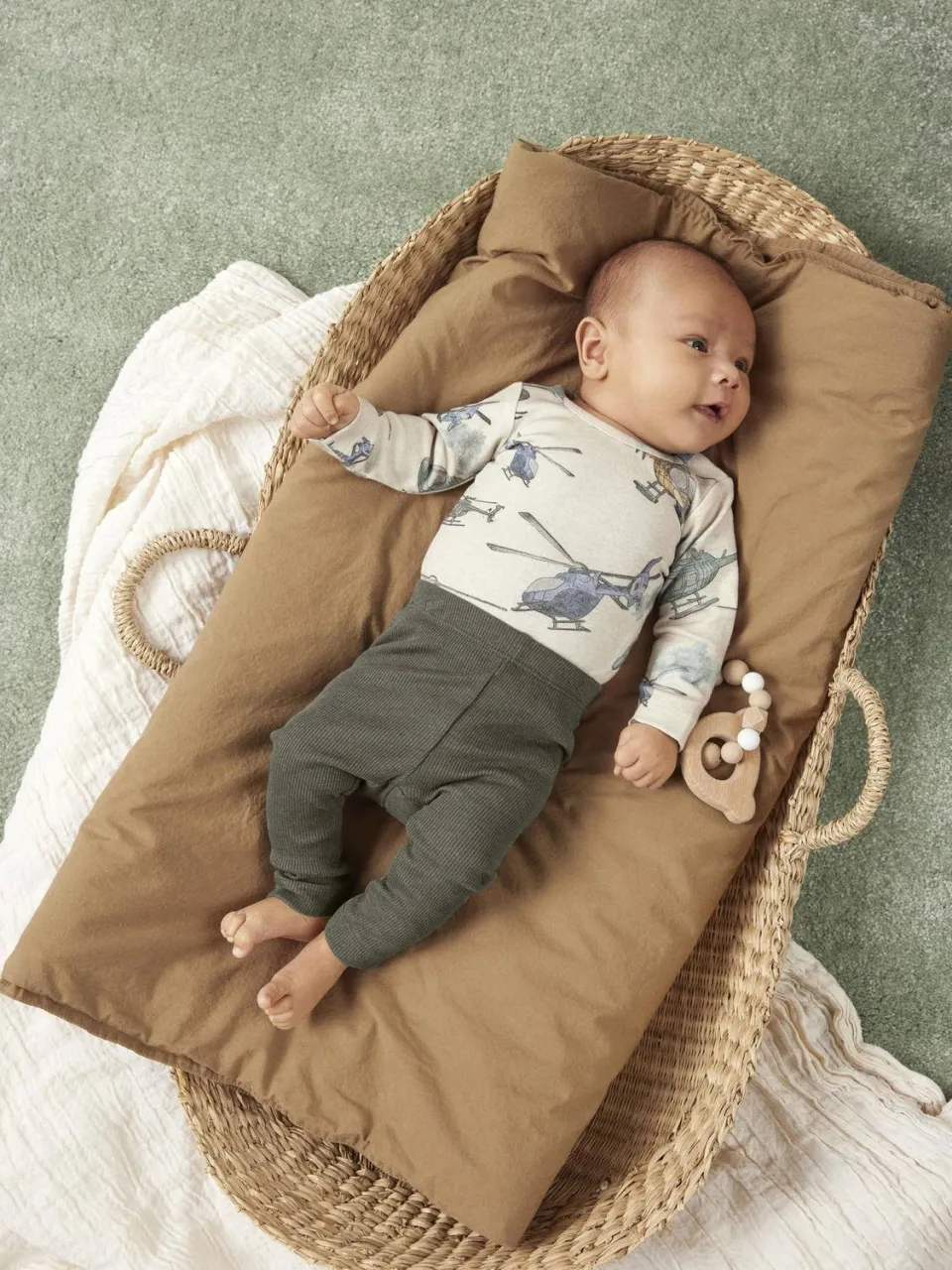 NAME IT BABY NBNKAB broek mosgroen, foto 5