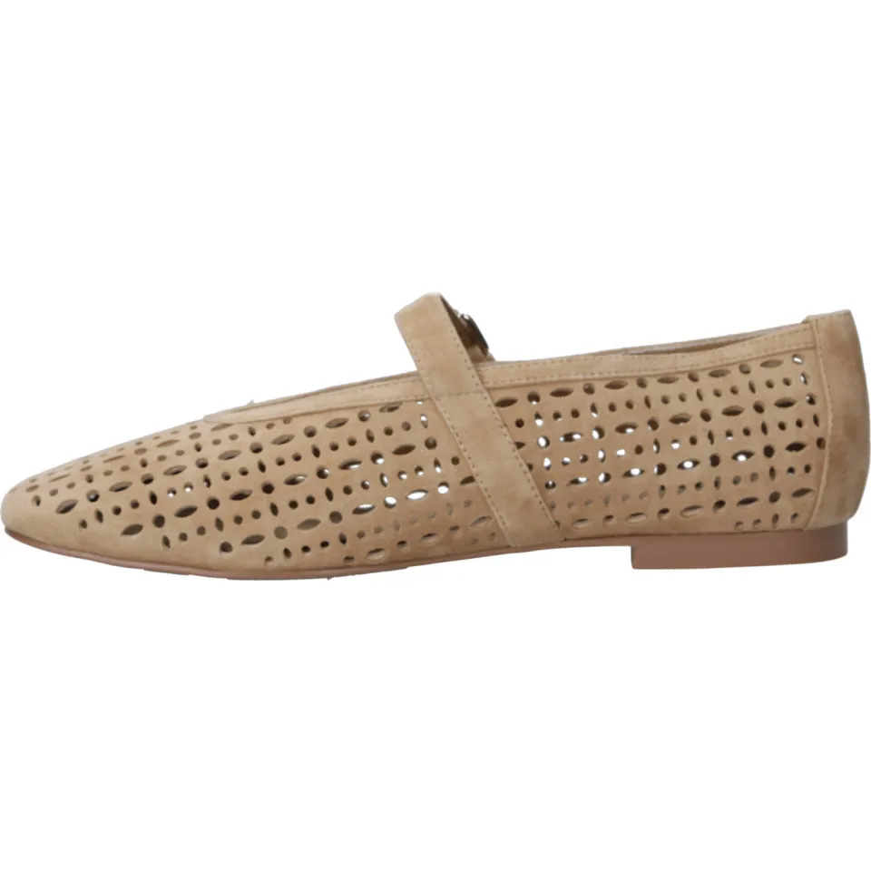 Bibi Lou Maia suède ballerina's beige, foto 4