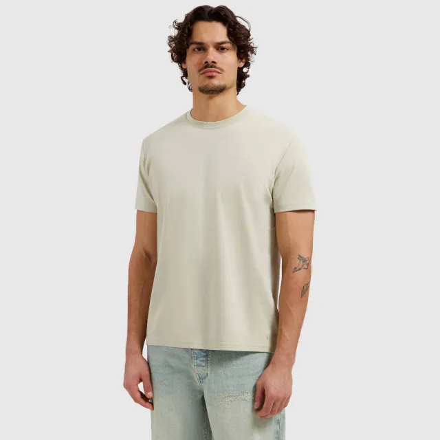 Pure Path regular T-shirt met backprint zand
