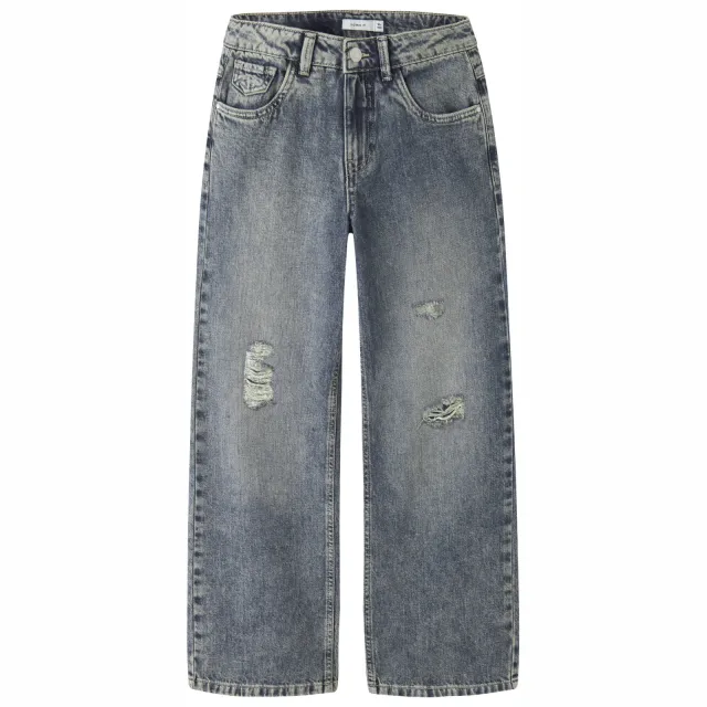 NAME IT KIDS NKFROSE wide leg ripped jeans met slijtage - mediumblauw Medium blue denim