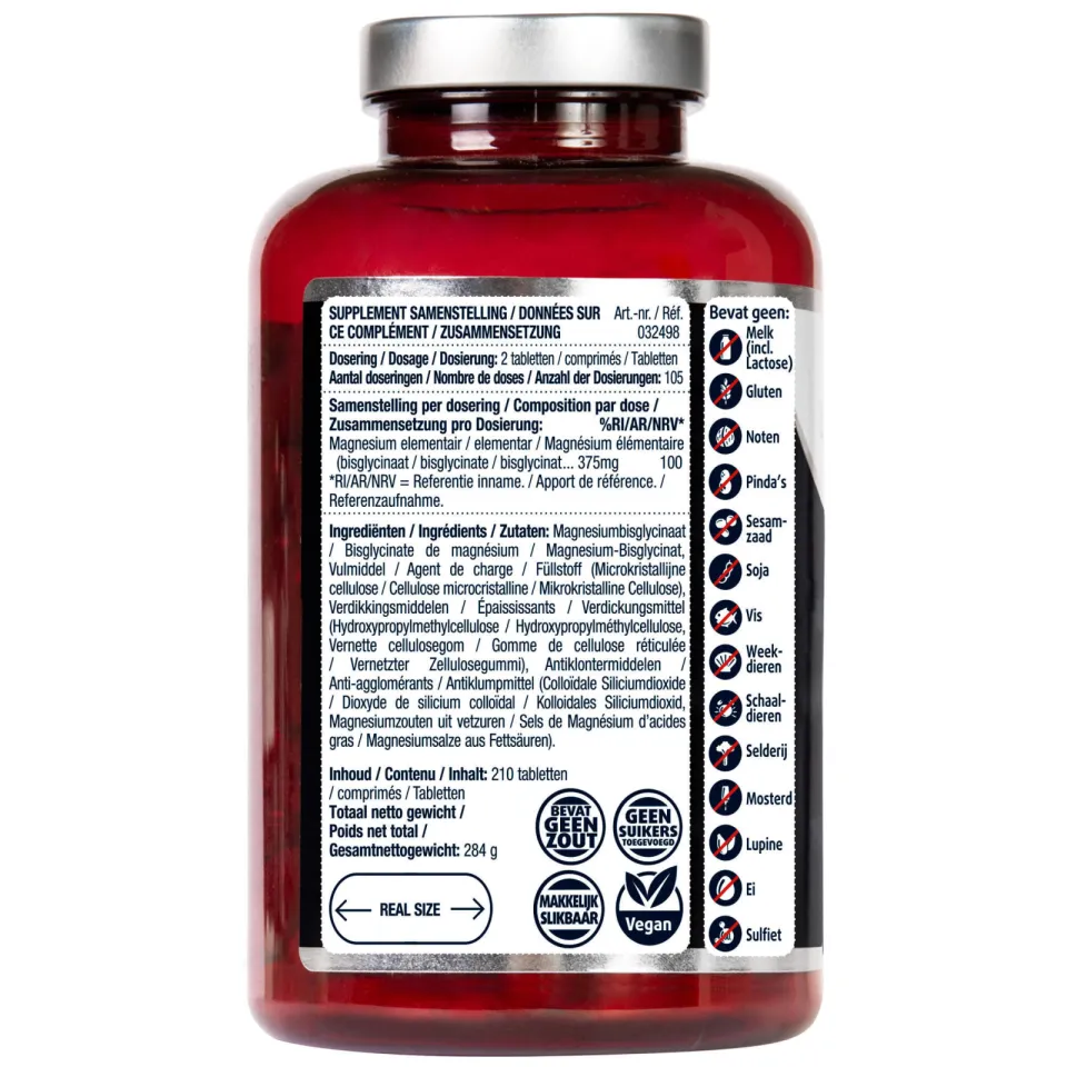 Lucovitaal Magnesium 375 mg bisglycinaat tabletten, foto 3