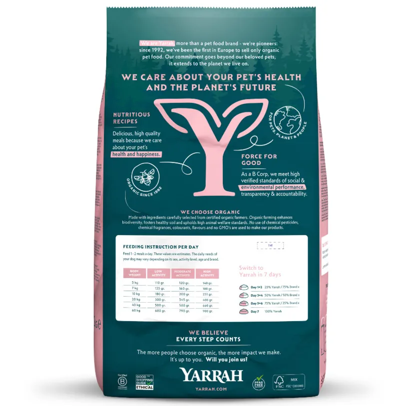 Yarrah biologisch sensitive hondenvoer kip 2 kg, foto 2