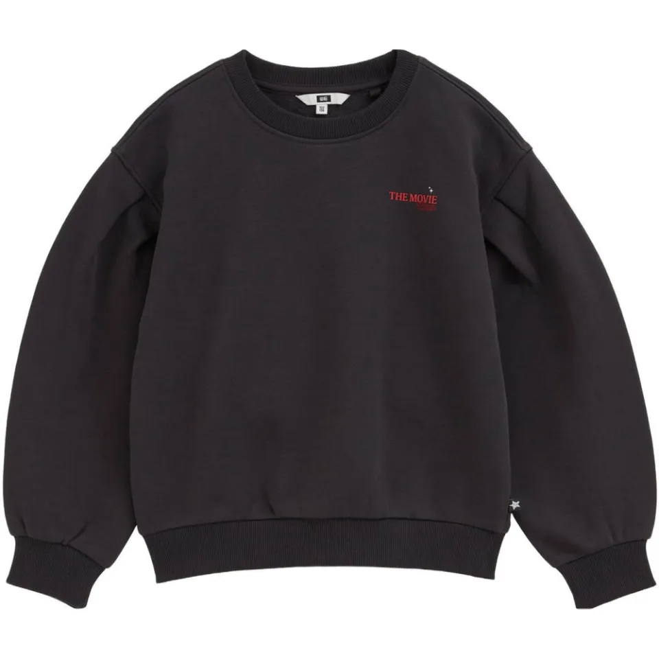 WE Fashion sweater met backprint - zwart/rood, foto 2