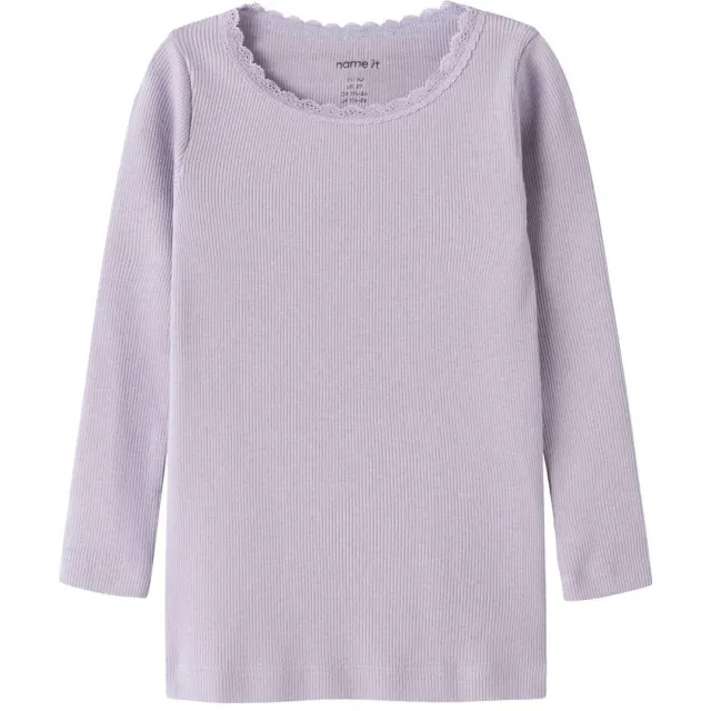 NAME IT MINI ribgebreide longsleeve lila