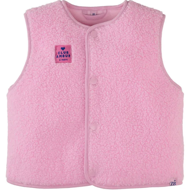 Z8 mini teddy gilet Nicole roze