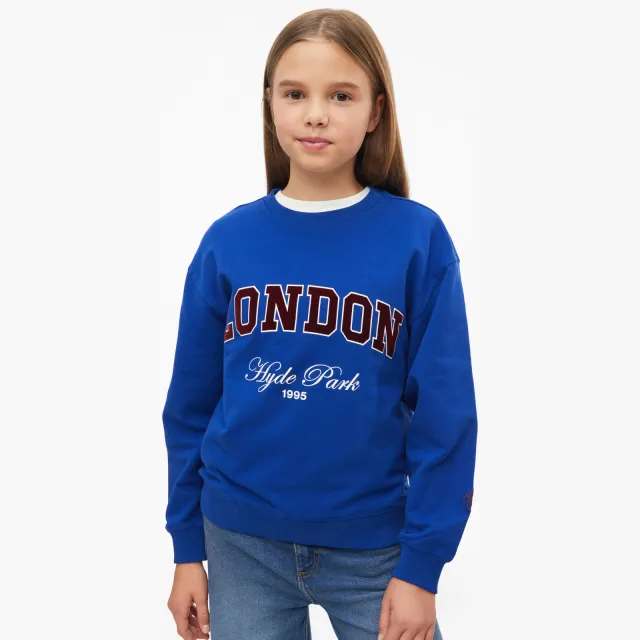 s.Oliver sweater met tekst - blauw