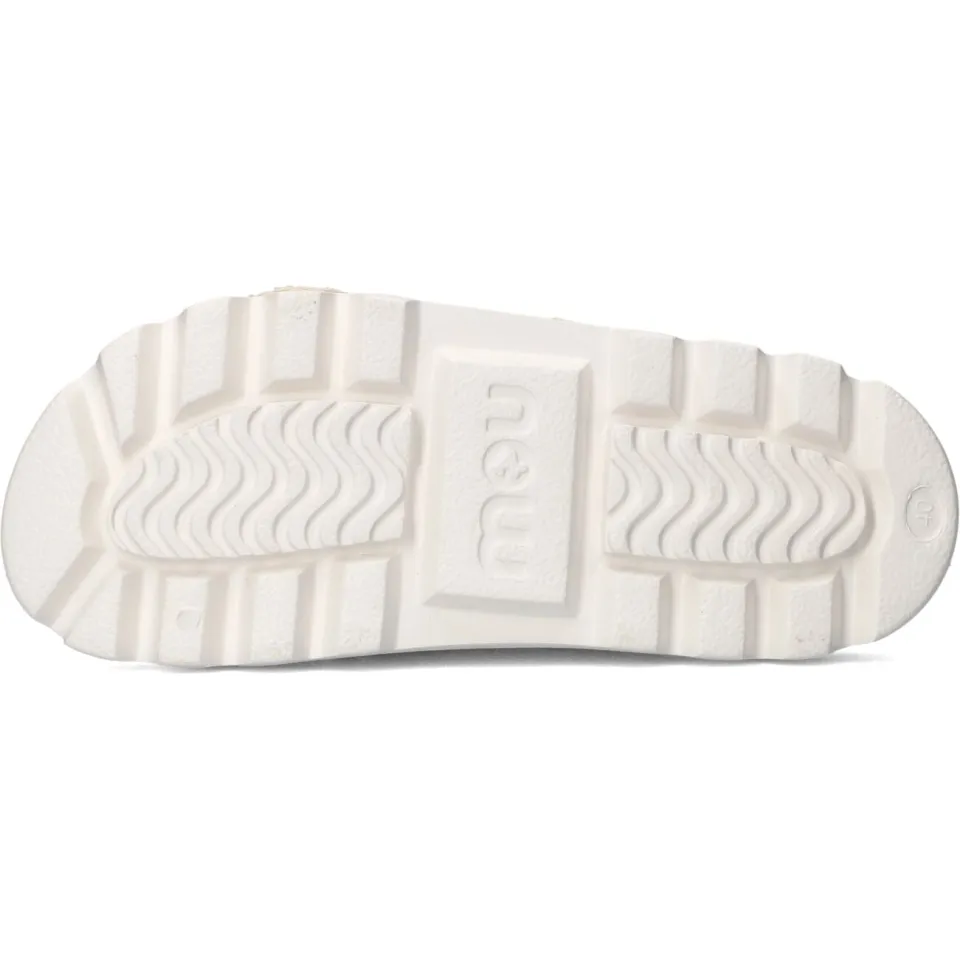 Mou Eva one-piece slide slippers wit, foto 5