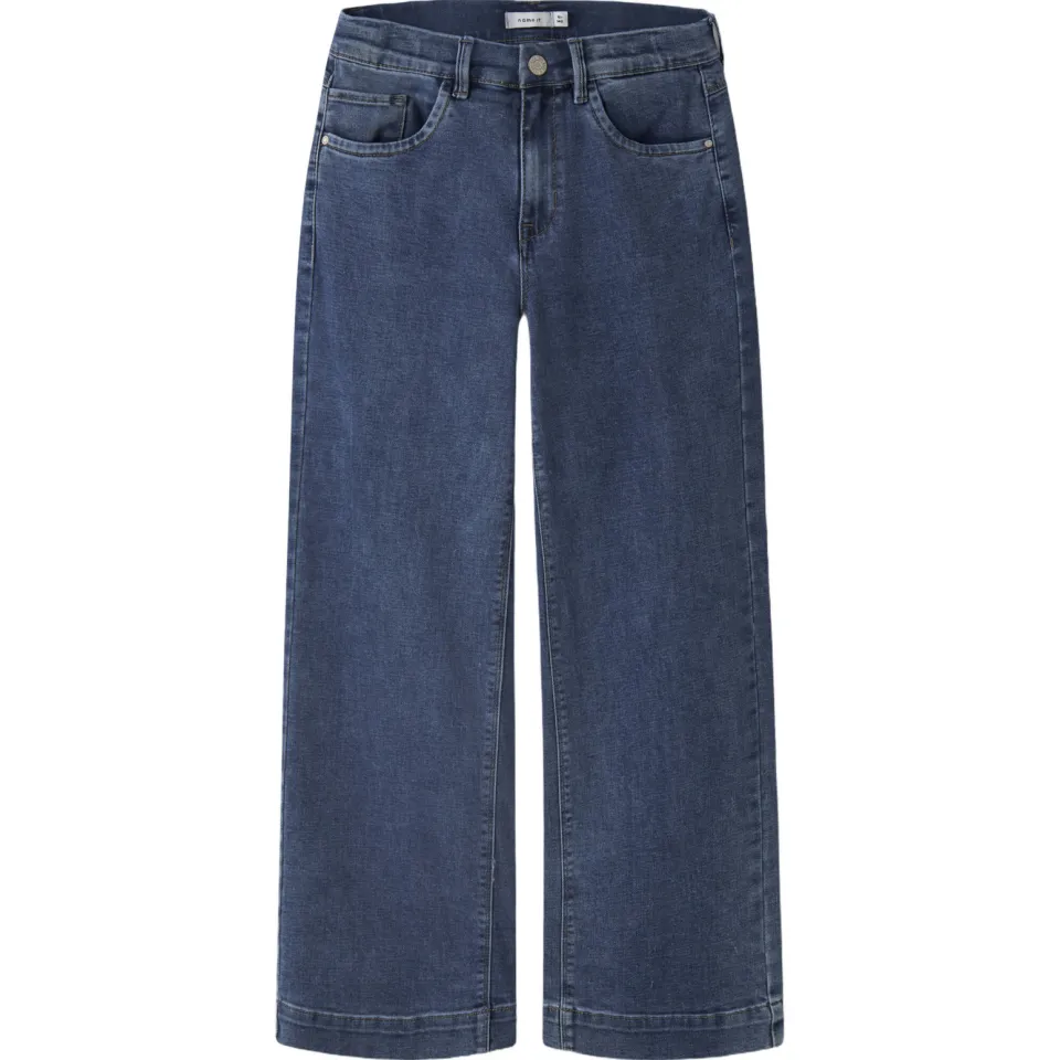 NAME IT KIDS wide leg jeans NKFROSE medium blue denim, foto 2