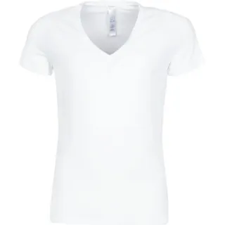 T-shirt Korte Mouw Hom SUP' COTTON TSHIRT COL V PROFOND wit, foto 2