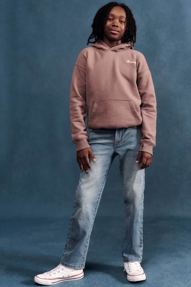 Abercrombie & Fitch hoodie met backprint - bruin