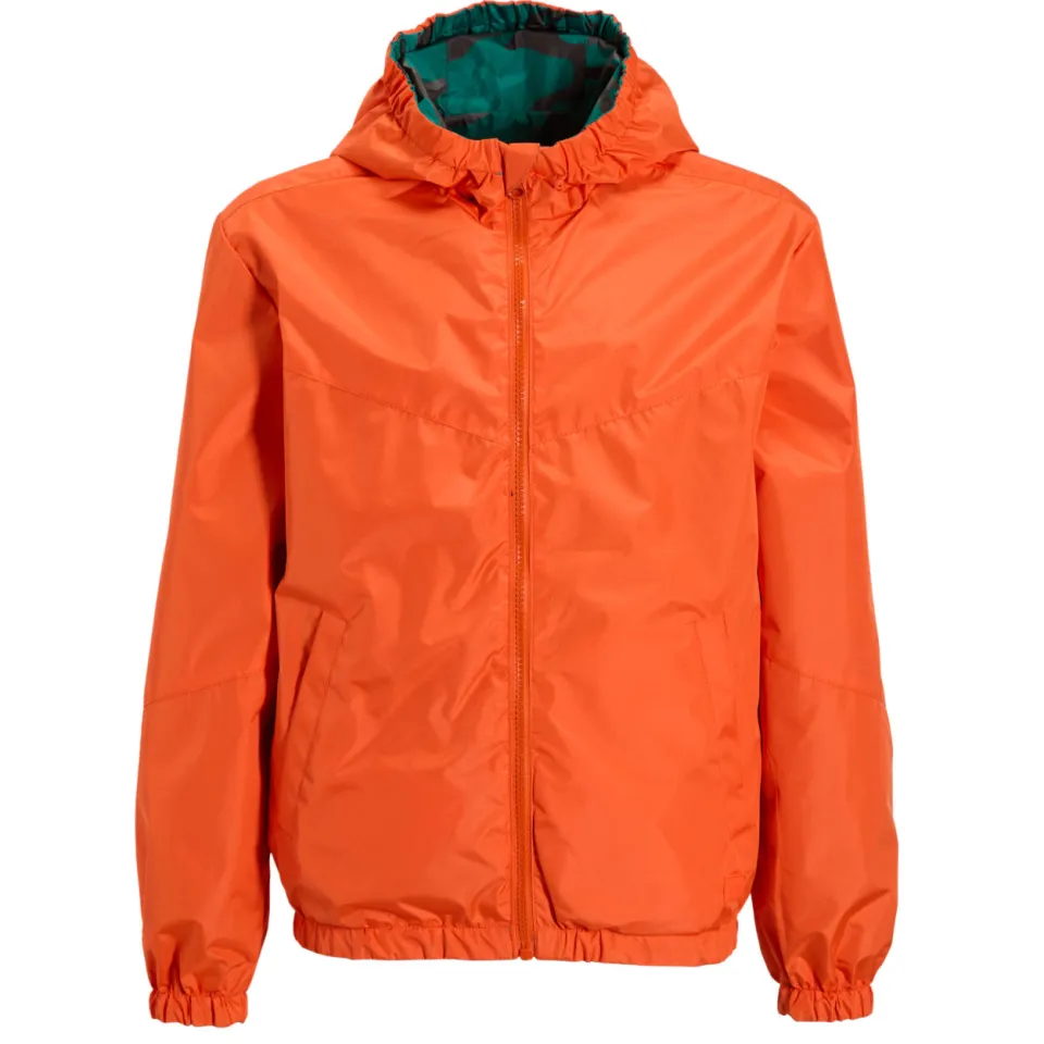 Orange Stars reversible jacket camo jas oranje groen, foto 2
