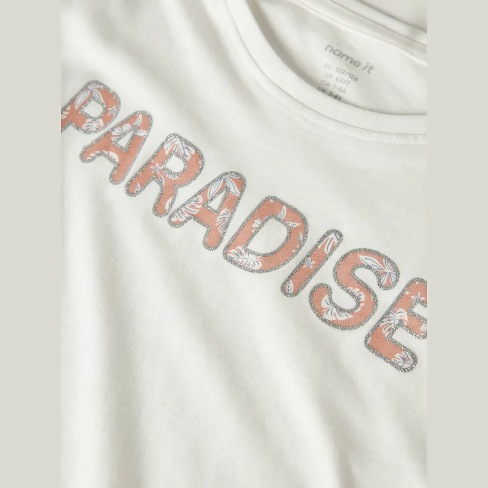 NAME IT t-shirt wit met tekst, foto 4