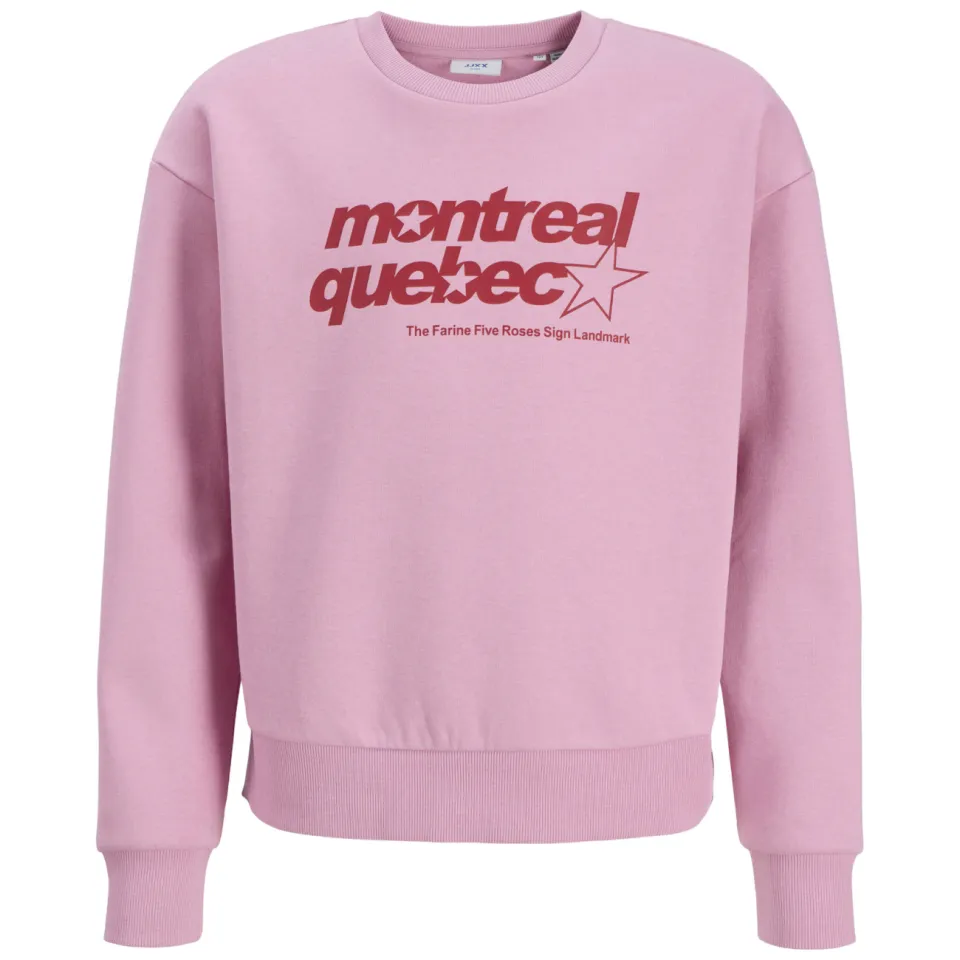 JJXX GIRL sweater met tekst - roze, foto 2