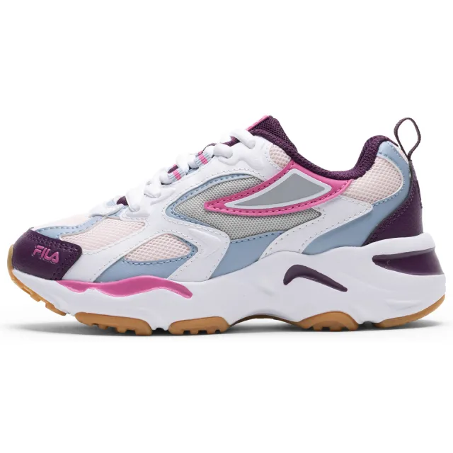 Fila Ray Tracer sneakers wit Wit/lichtblauw/roze