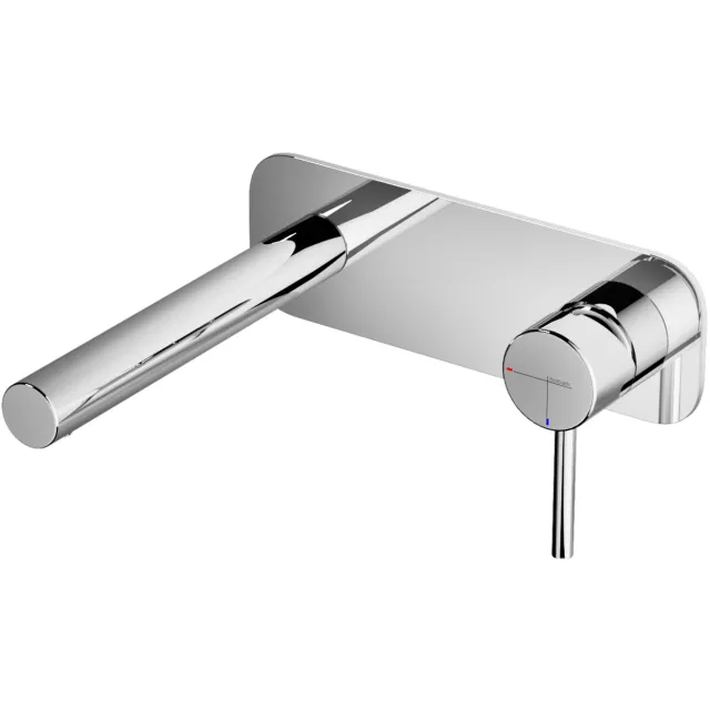 Hotbath Wastafelmengkraan Hotbath Buddy inbouw 3+3 inbouwsysteem 1-hendel Recht 17 cm Chroom