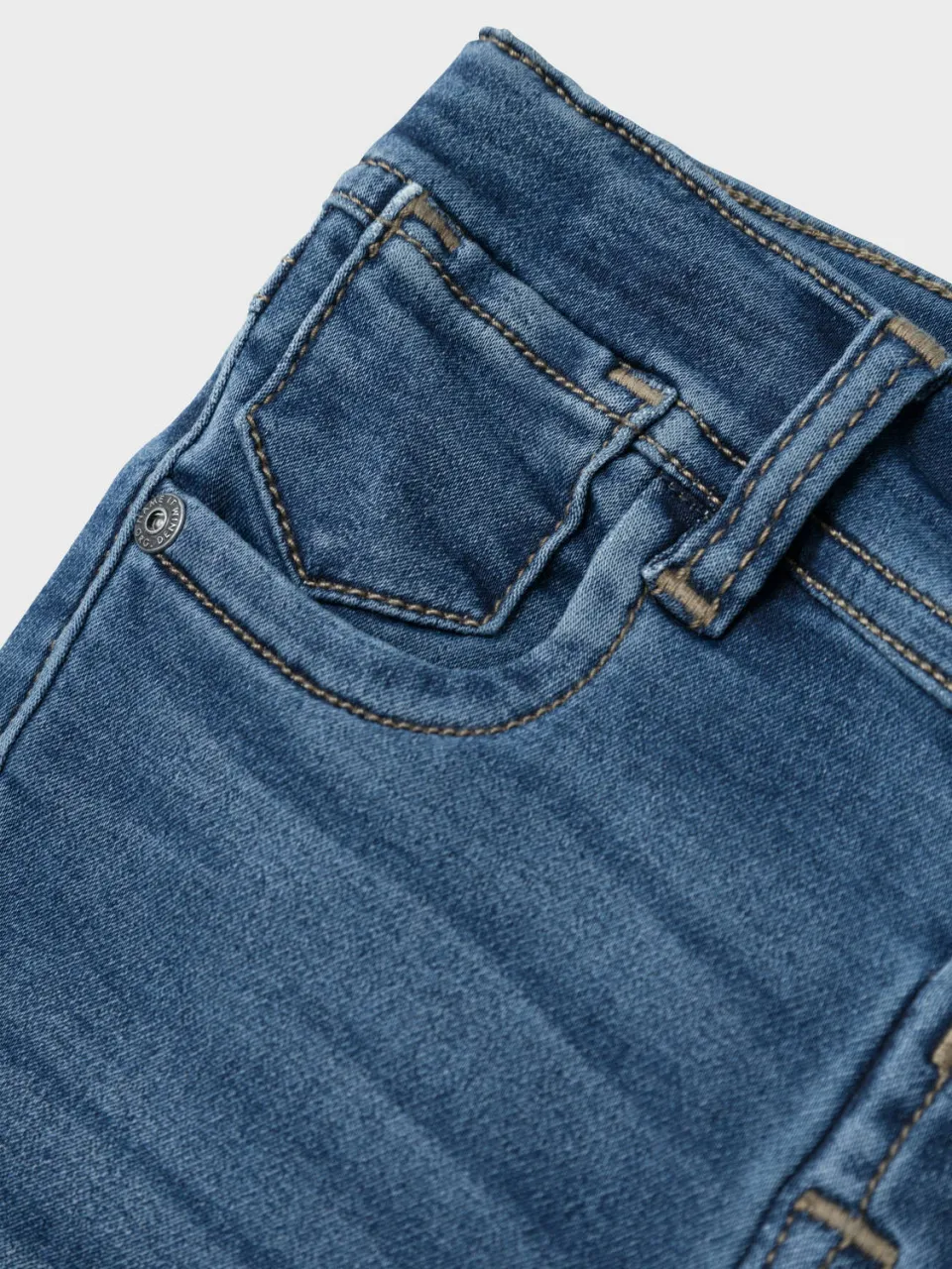 NAME IT MINI slim fit jeans NMMSILAS dark blue denim, foto 3