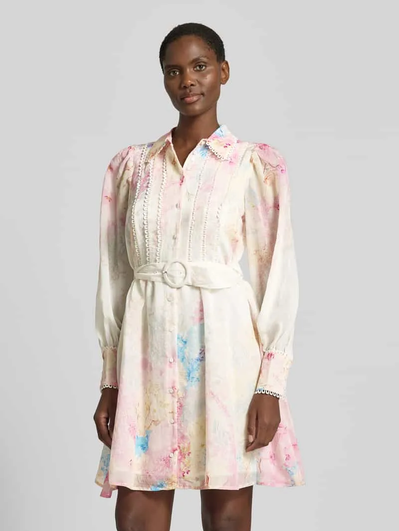Yas Florence blousejurk multicolor Rosé