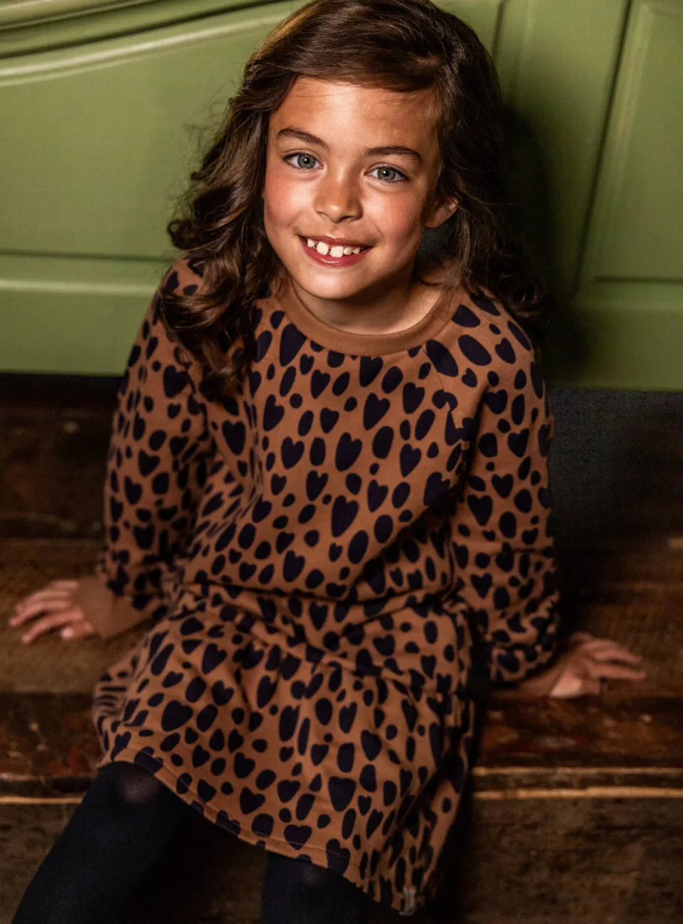 LOOXS little sweatjurk met panterprint bruin, foto 5