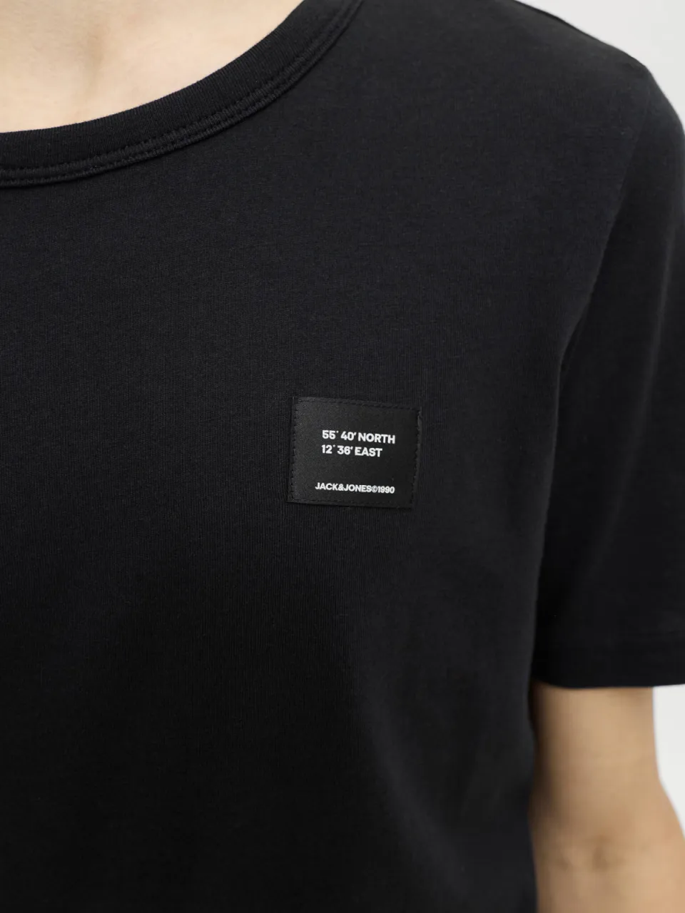Jack & Jones T-shirt zwart effen, foto 5