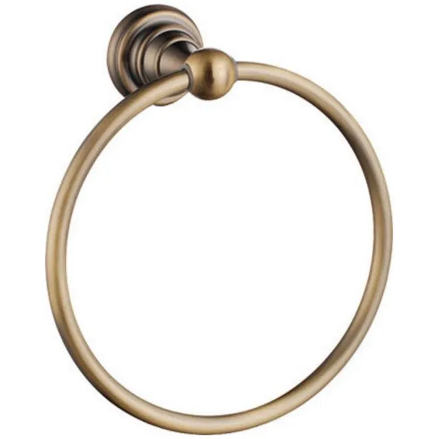 Sapho Handdoekhouder Sapho Diamond Rond 17.1x19.2 cm Brons Wit Chroom