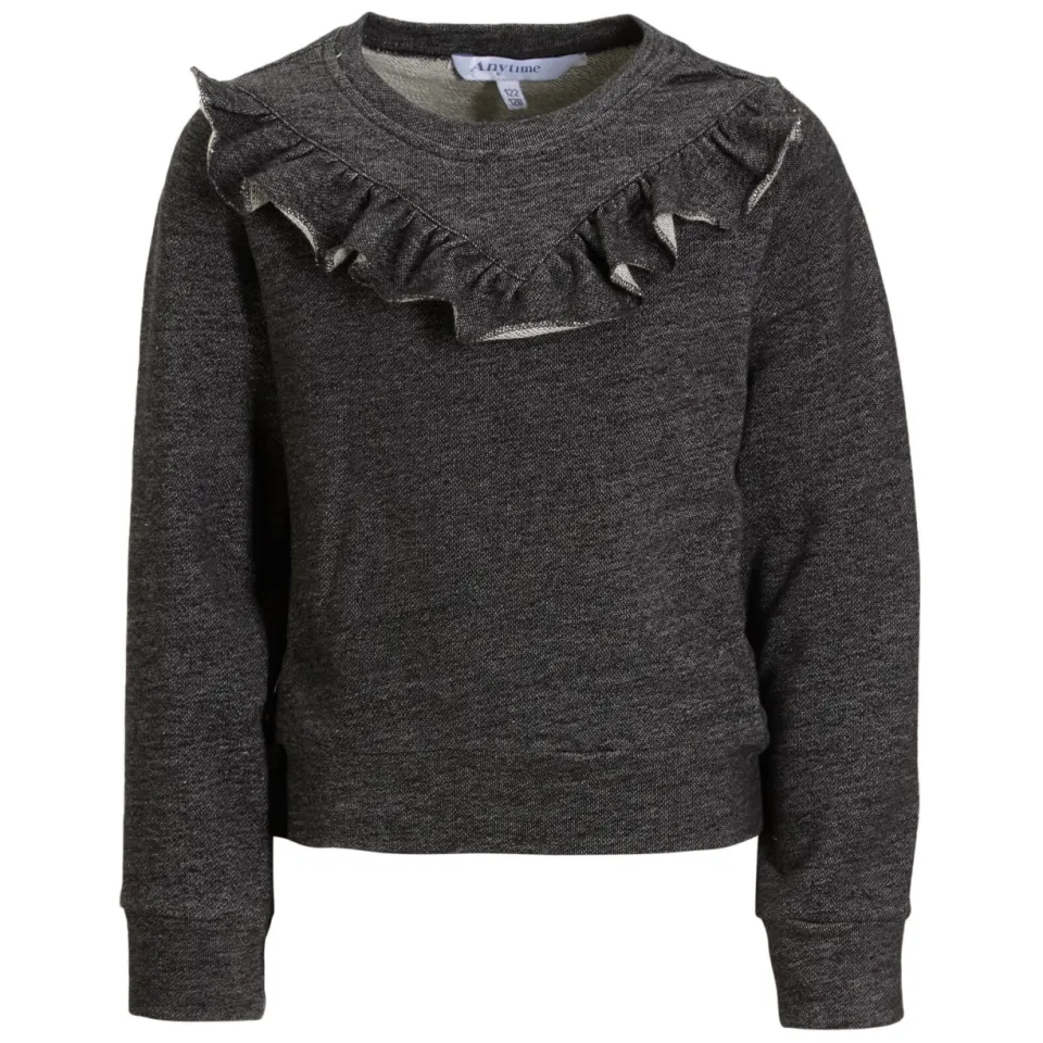 Anytime sweater zwarte denim look, foto 2