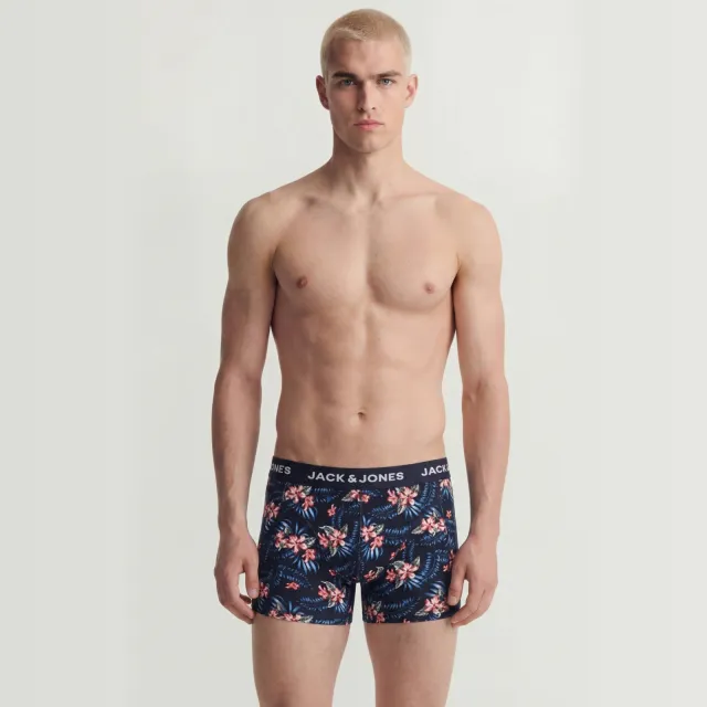 Jack & Jones boxershorts - zwart/donkerblauw (set van 3) Veelkleurig