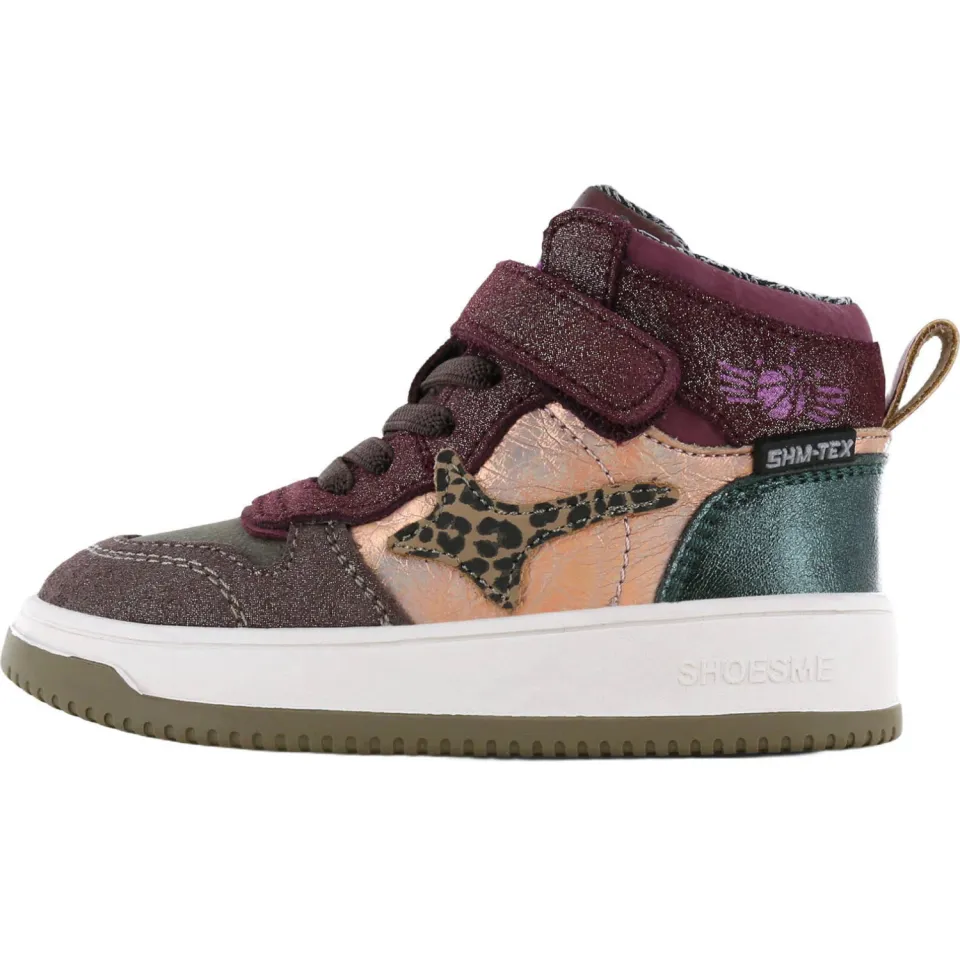 Shoesme hoge sneaker bordeaux, foto 3