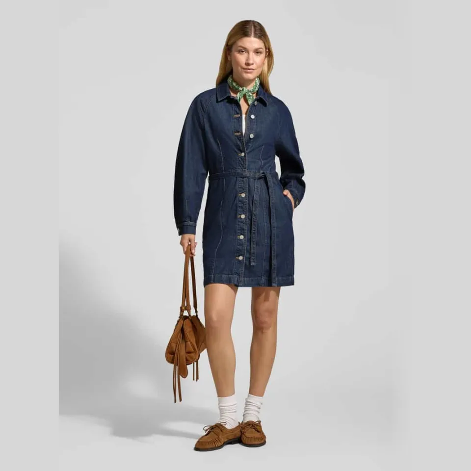 MSCH Copenhagen Mschsana Lis denimjurk donkerblauw