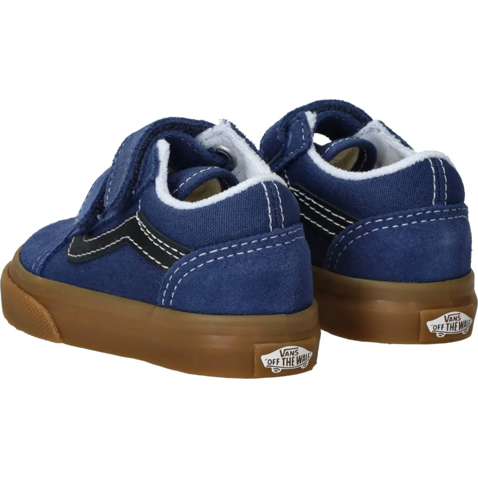 Vans Old Skool V lage sneakers donkerblauw blauw/donkerblauw, foto 8