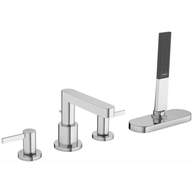 Hansgrohe Badrandmengkraan Finoris HansGrohe 4-Gats Met SBox Chroom