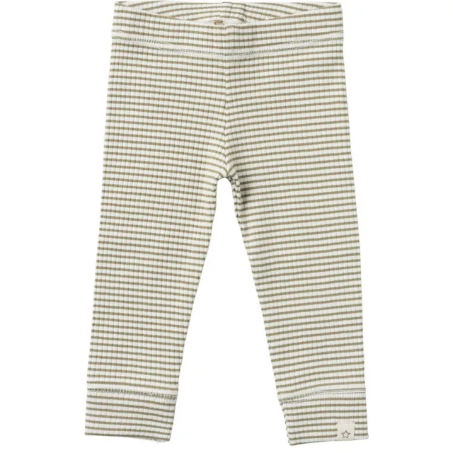 Your Wishes baby gestreepte broek olijfgroen Olijfgroen/wit