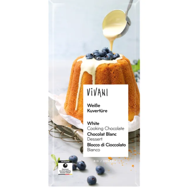 Vivani White Cooking Chocolate witte kookchocolade