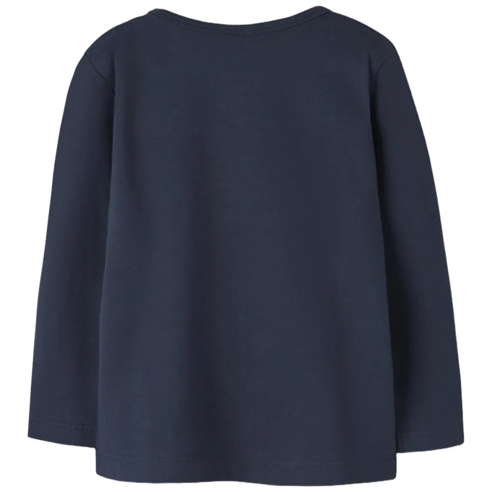 NAME IT MINI longsleeve met print donkerblauw, foto 2