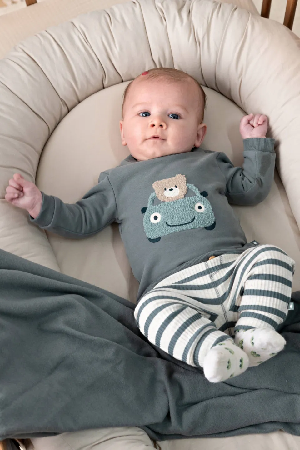 Feetje Beep Beep casual broek zeegroen zeegroen/ecru, foto 5