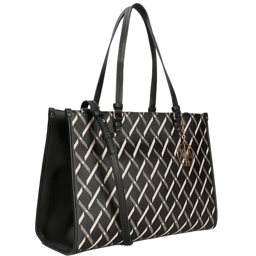 Armani Exchange Gynger Tie shopper zwart, foto 2