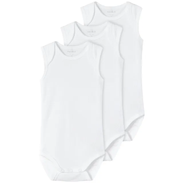 NAME IT BABY romper NBNBODY - wit (set van 3), foto 2