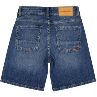 Vingino Conner denim short donkerblauw, foto 2
