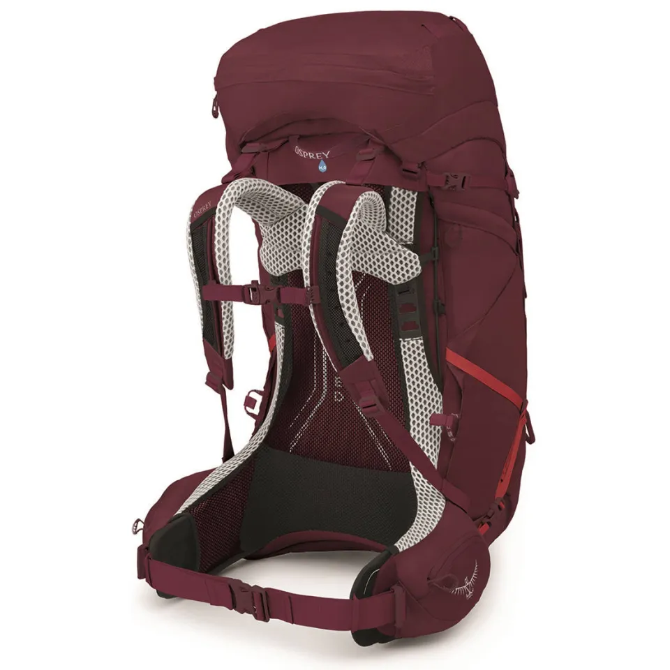 Osprey Aura AG LT 65 trekkingrugzak donkerrood, foto 5