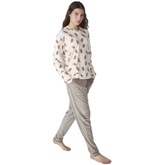 J&J Brothers JJB4 pyjamaset wit