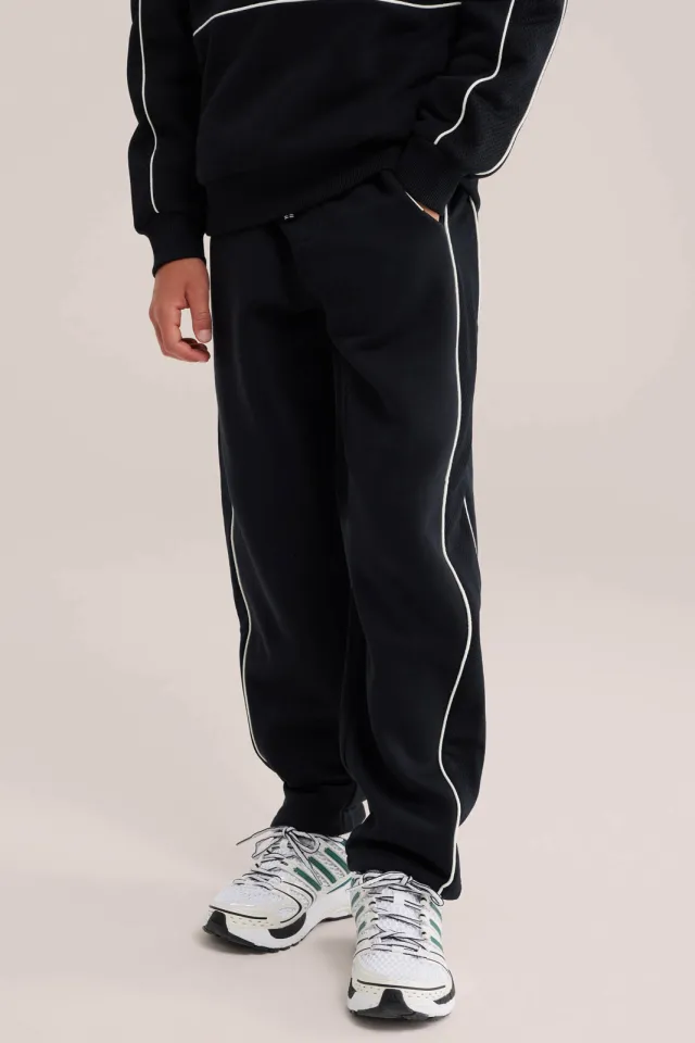 WE Fashion Bad Boys loose fit joggingbroek zwart, foto 3