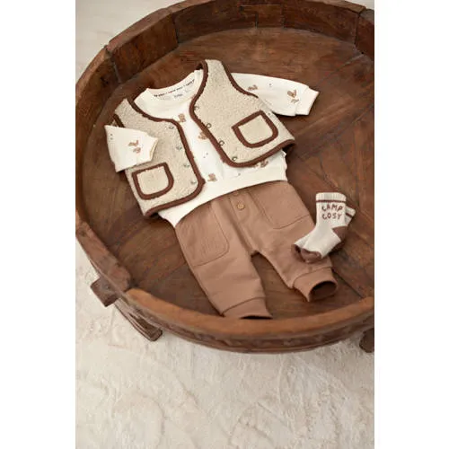 Feetje Tiny Timber Tales babybroek lichtbruin, foto 5
