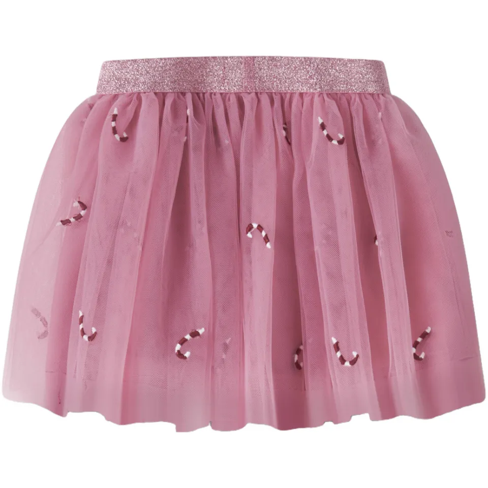 NAME IT MINI tule rok met print roze