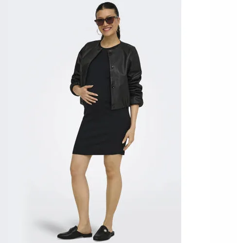 Only Maternity korte zwangerschapsjurk broderie zwart, foto 3
