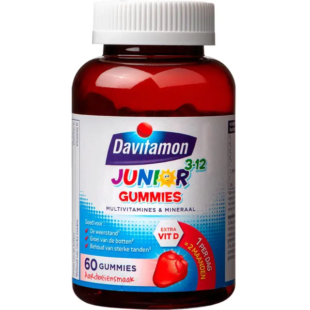 Davitamon Junior 3+ gummies aardbei