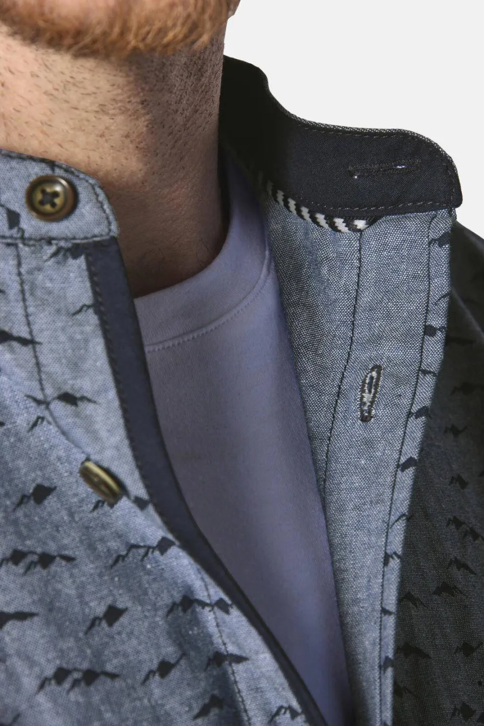 Jan Vanderstorm casual overhemd blauw, foto 7