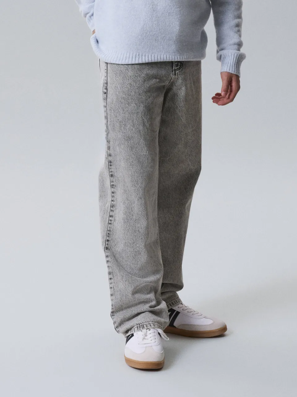 LMTD NLFBIRM loose fit jeans - grijs, foto 4