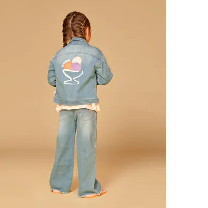 Stains&Stories spijkerjas medium blue denim