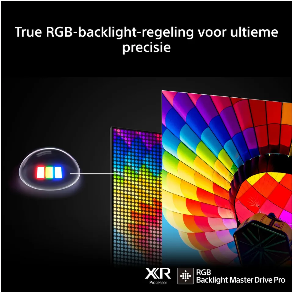 Sony K-65XR95M2PB (2026) BRAVIA 9 II - 65 inch - RGB TV zwart, foto 3