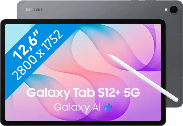 Samsung Galaxy Tab S12 Plus 12,6 inch 256GB Wifi + 5G Grijs