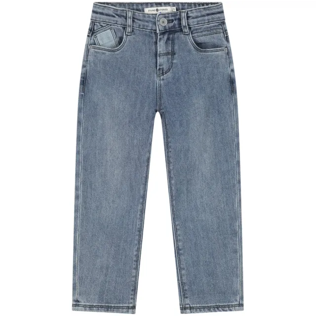 Stains&Stories loose fit jeans - blue denim